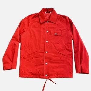 Zara Jacket Mens Snap Up Coach Lightweight Windbreaker Streetwear